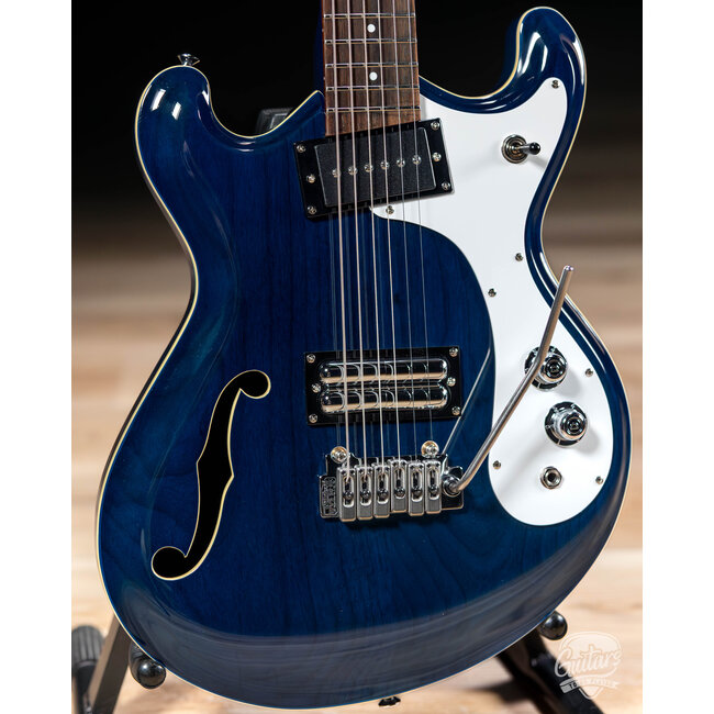 Danelectro 66BT Baritone Electric Guitar – Transparent Blue