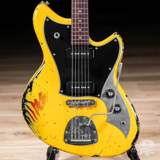 Novo Dealer Limited Nucleus Serus J Guitar – Vandalism Yellow over '64 3T Burst