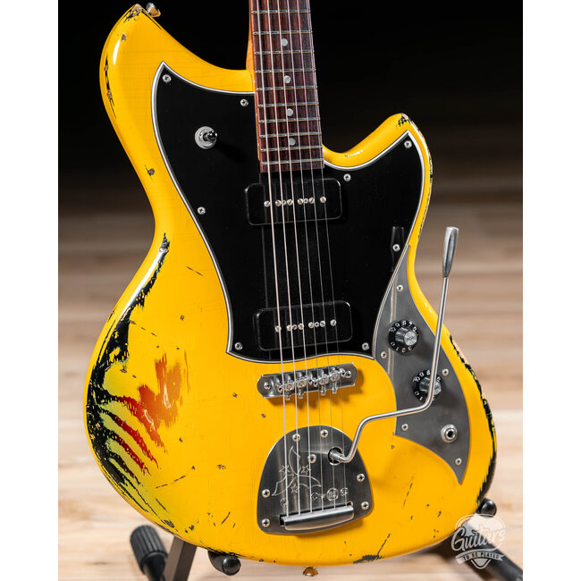 Novo Dealer Limited Nucleus Serus J Guitar – Vandalism Yellow over '64 3T Burst