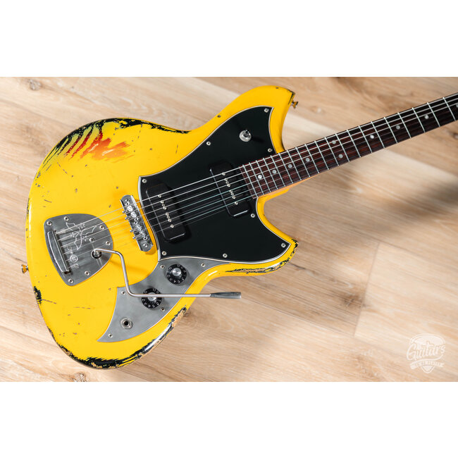 Novo Dealer Limited Nucleus Serus J Guitar – Vandalism Yellow over '64 3T Burst