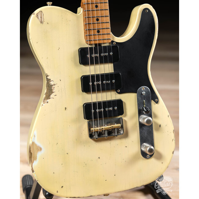 Newhall by LsL Tango T-Style Chambered Ash 3 P90s w/ Case – Cream