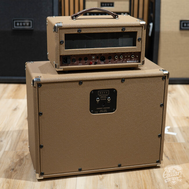 Revv D20 JL Joey Landreth 20/4W Tube Amp Head w/ 1x12 Cab & Speaker Cable –Brown