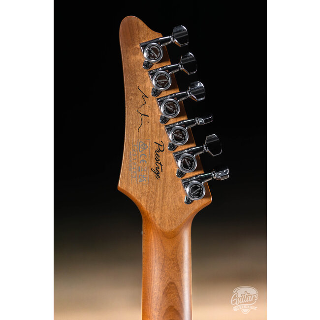 Ibanez MMN1 Martin Miller Signature Guitar w/ Case – Transparent Aqua Blue