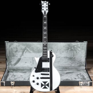 ESP LTD ESP LTD Iron Cross LH James Hetfield Left-Handed Guitar w/ Case – Snow White