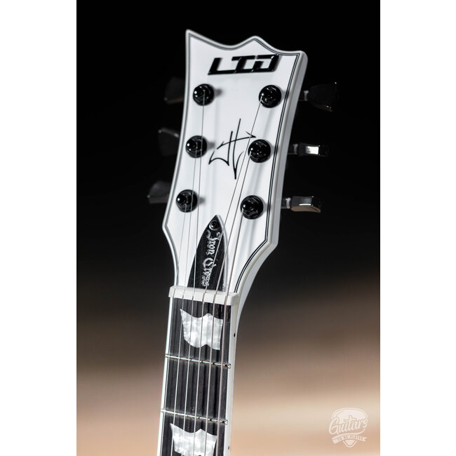 ESP LTD Iron Cross LH James Hetfield Left-Handed Guitar w/ Case – Snow White