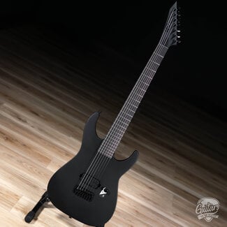 ESP LTD ESP LTD M-7HT Baritone Black Metal 7-String Guitar – Black Satin (M-7BHT)