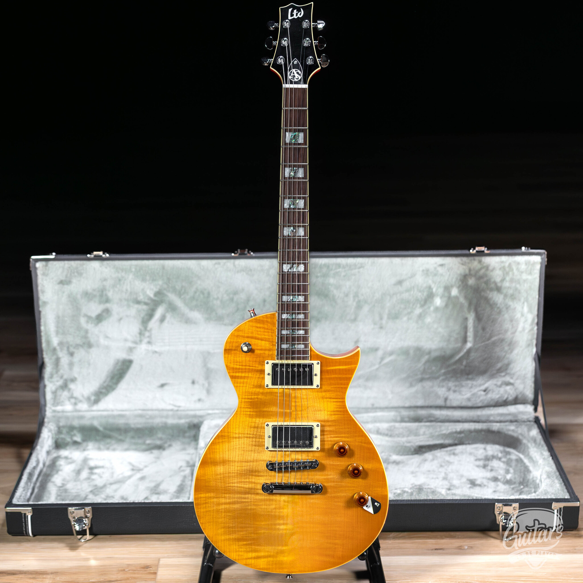 ESP LTD AS-1 FM Alex Skolnick Signature Guitar w/ Case – Lemon