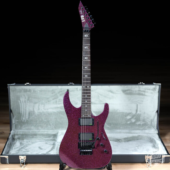 ESP LTD KH-602 Kirk Hammett Signature Electric Guitar w/ Case – Purple Sparkle