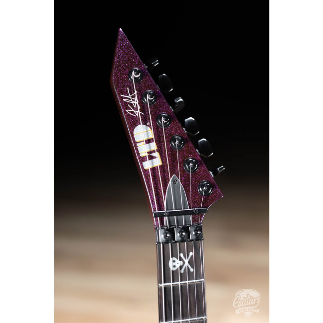 ESP LTD KH-602 Kirk Hammett Signature Electric Guitar w/ Case – Purple Sparkle