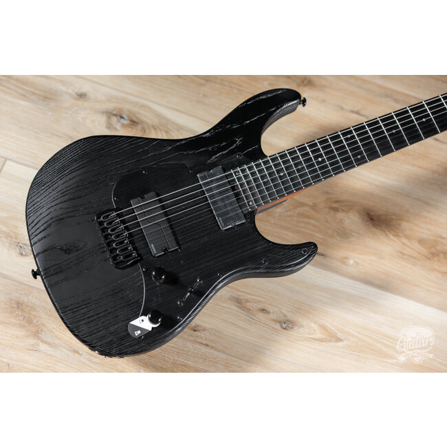 ESP LTD SN-1007 HT Baritone 7-String Swamp Ash Guitar – Black Blast