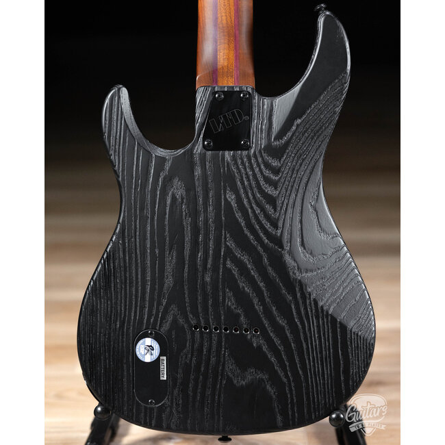 ESP LTD SN-1007 HT Baritone 7-String Swamp Ash Guitar – Black Blast