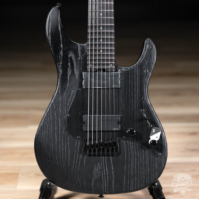 ESP LTD SN-1007 HT Baritone 7-String Swamp Ash Guitar – Black Blast