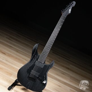 ESP LTD ESP LTD SN-1007 HT Baritone 7-String Swamp Ash Guitar – Black Blast