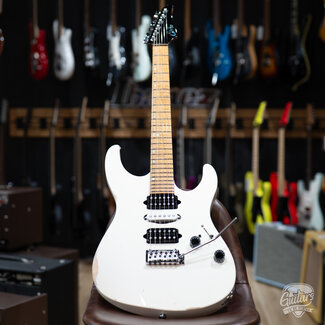 Used 2024 Suhr Modern Custom Antique Roasted Flame Maple w/ Gigbag – Olympic White