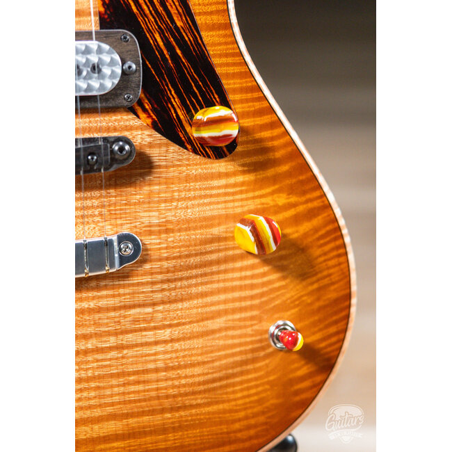 Powers Electric A-Type Select Maple Full Faraday Hard Tail – Wild Honey Burst