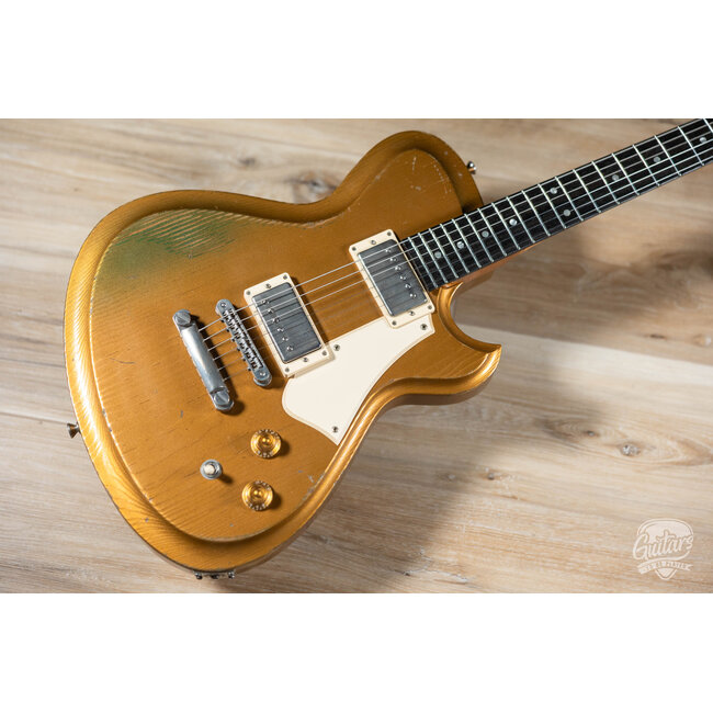 Novo Custom Solus H2 24.75" Scale Guitar w/ Fralin Modern PAF’s – Gold Top Gold