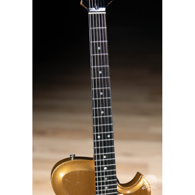 Novo Custom Solus H2 24.75" Scale Guitar w/ Fralin Modern PAF’s – Gold Top Gold