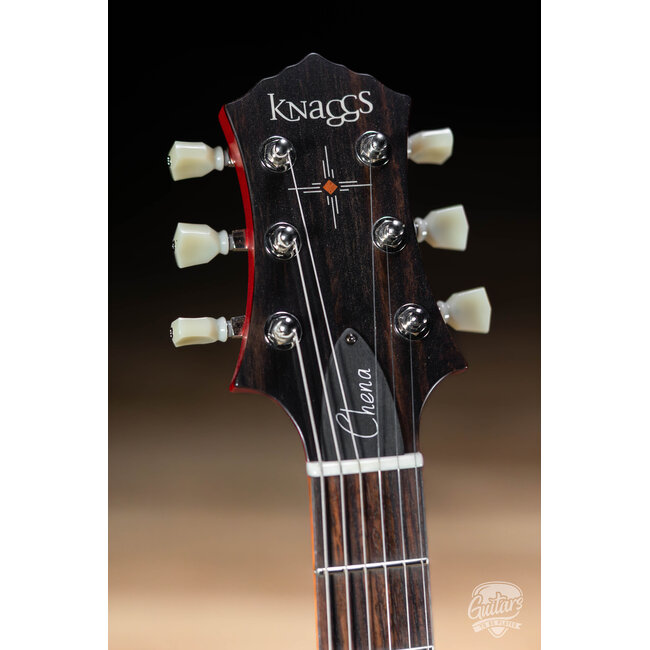 Knaggs Chena T2 Flame Top Hollowbody Guitar – CherryBurst