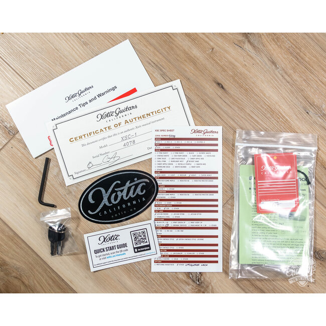 Xotic XSC-1 Swamp Ash S-Style w/ Roasted Flame Maple Neck – Desert Sand