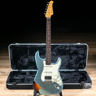 Xotic Xotic XSC-2 Alder HSS S-Style w/ Flame Maple & Rosewood – Ice Blue Metallic/3TB