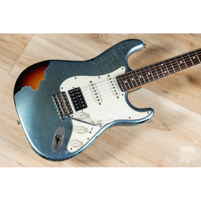 Xotic XSC-2 Alder HSS S-Style w/ Flame Maple & Rosewood – Ice Blue Metallic/3TB
