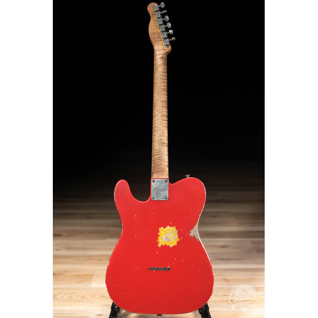 Xotic XTC-1 Alder T-Style w/ Roasted Flame Maple Neck – Fiesta Red over 3TB