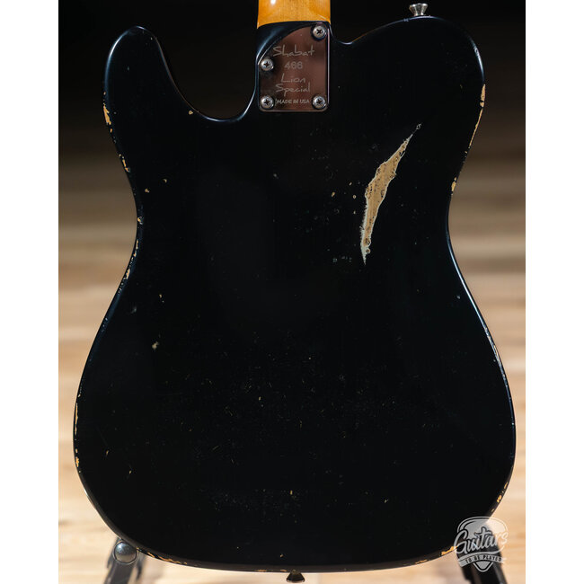 Shabat Lion Special Sugar Pine T-Style w/ Alnico Pole P-90 & Novel 90 – Black