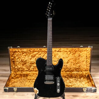 Shabat Guitars Shabat Lion Special Sugar Pine T-Style w/ Alnico Pole P-90 & Novel 90 – Black