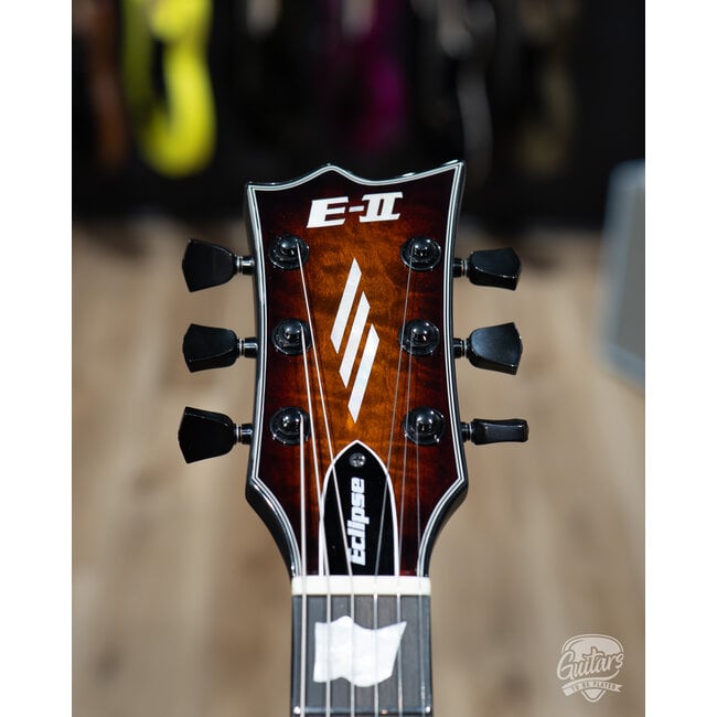 ESP E-II Eclipse Fishman Guitar w/ Case – Tiger Eye Sunburst (B-stock )