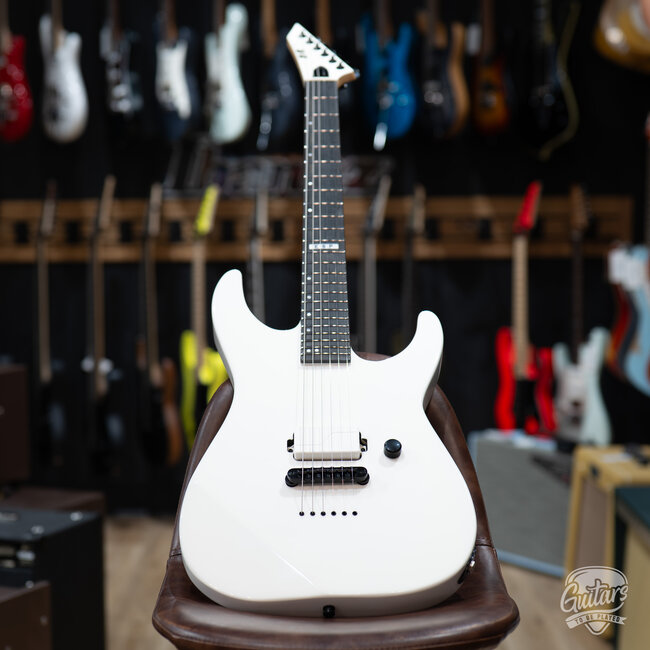 ESP E-II M-I NT Neck Thru Fishman Guitar w/ Case – Snow White (B-stock)