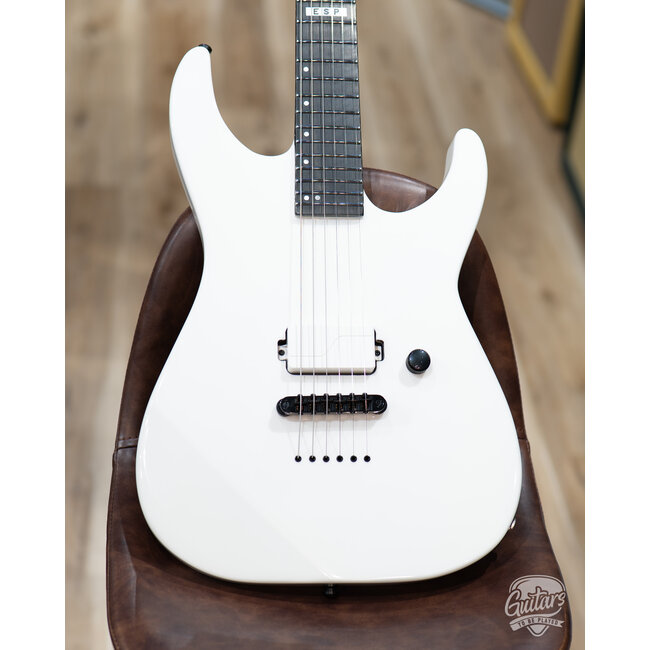 ESP E-II M-I NT Neck Thru Fishman Guitar w/ Case – Snow White (B-stock)