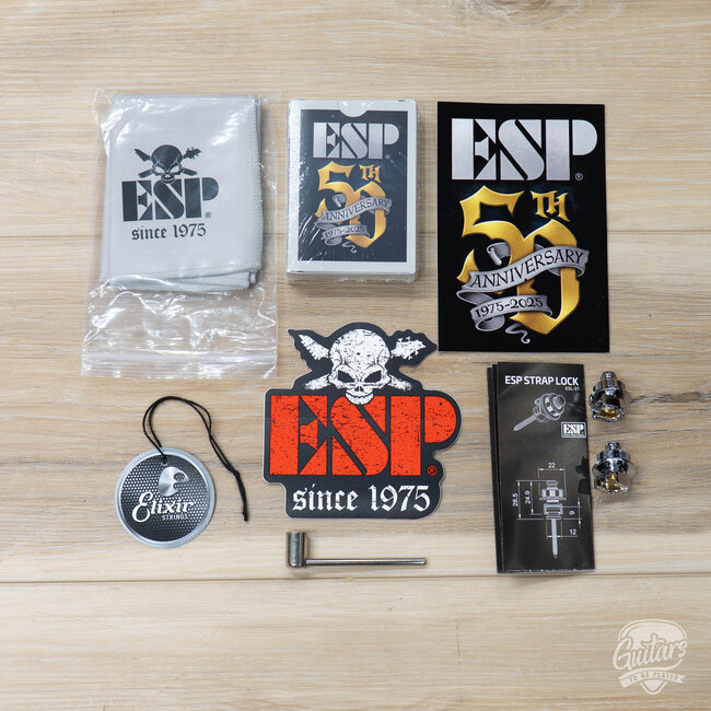 ESP E-II Eclipse BB Bold Binding EMG Guitar w/ Case – Black Satin (B-Stock)