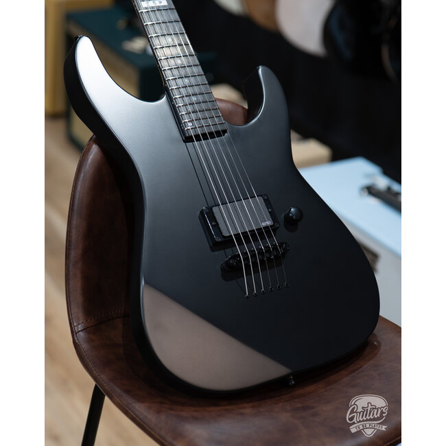 ESP E-II M-I NT Neck Thru EMG Guitar w/ Case – Black Satin (B-Stock)