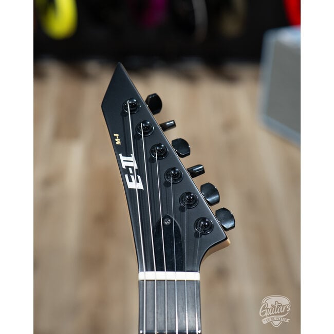 ESP E-II M-I NT Neck Thru EMG Guitar w/ Case – Black Satin (B-Stock)