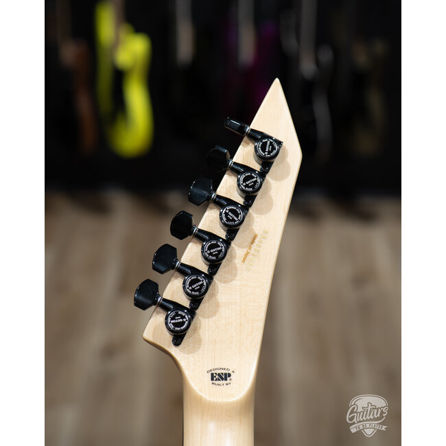 ESP E-II M-I NT Neck Thru EMG Guitar w/ Case – Black Satin (B-Stock)