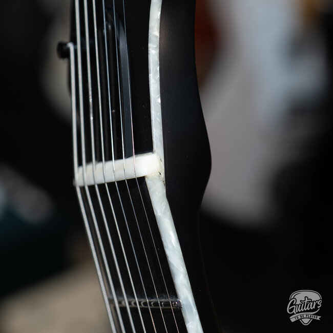 ESP E-II T-B7 Baritone 7-String EMG Guitar w/ Case – Black Satin (B-stock)