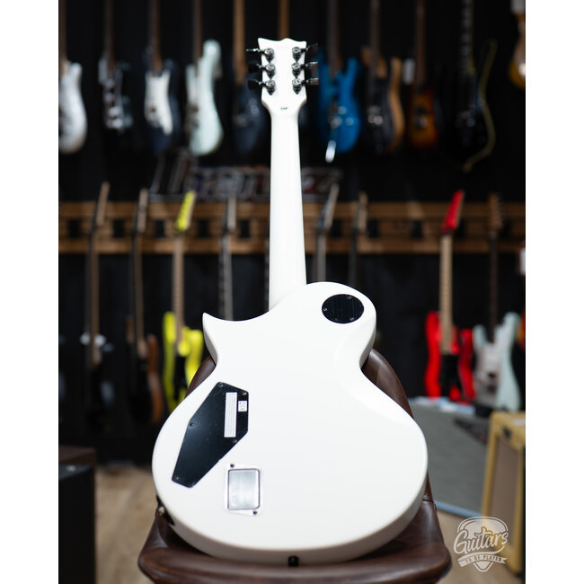 ESP E-II Eclipse EMG Electric Guitar w/ Case – Snow White Satin (B-stock)