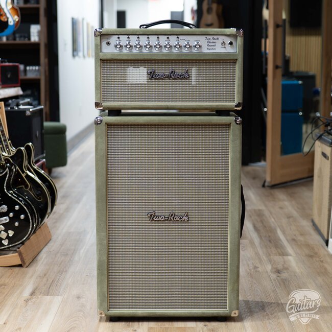 Used Two Rock Classic Reverb Signature w/ 212 Cab – Moss Green Suede