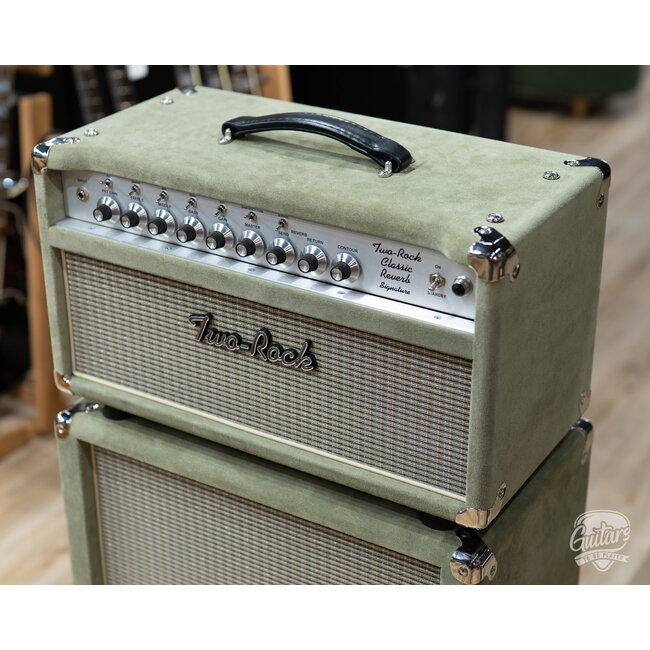 Used Two Rock Classic Reverb Signature w/ 212 Cab – Moss Green Suede