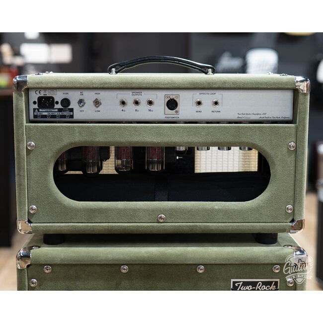 Used Two Rock Classic Reverb Signature w/ 212 Cab – Moss Green Suede