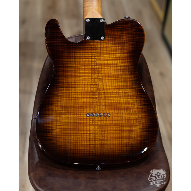 CP Thornton Thinline Classic II Fiddleback Olive Ash w/ Ellis PUs –Tobacco Burst