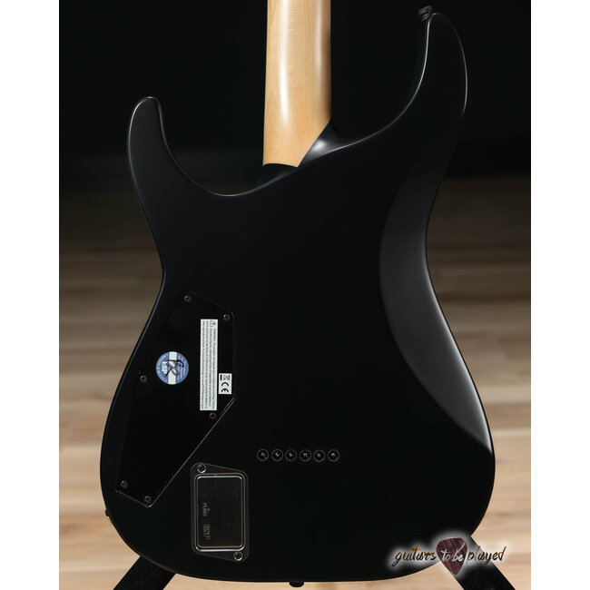 ESP E-II M-I NT Neck Thru EMG Guitar w/ Case – Black Satin