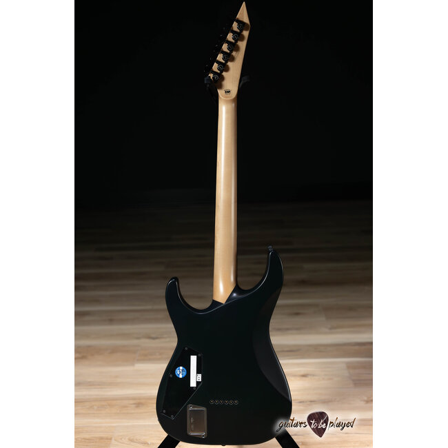 ESP E-II M-I NT Neck Thru EMG Guitar w/ Case – Black Satin