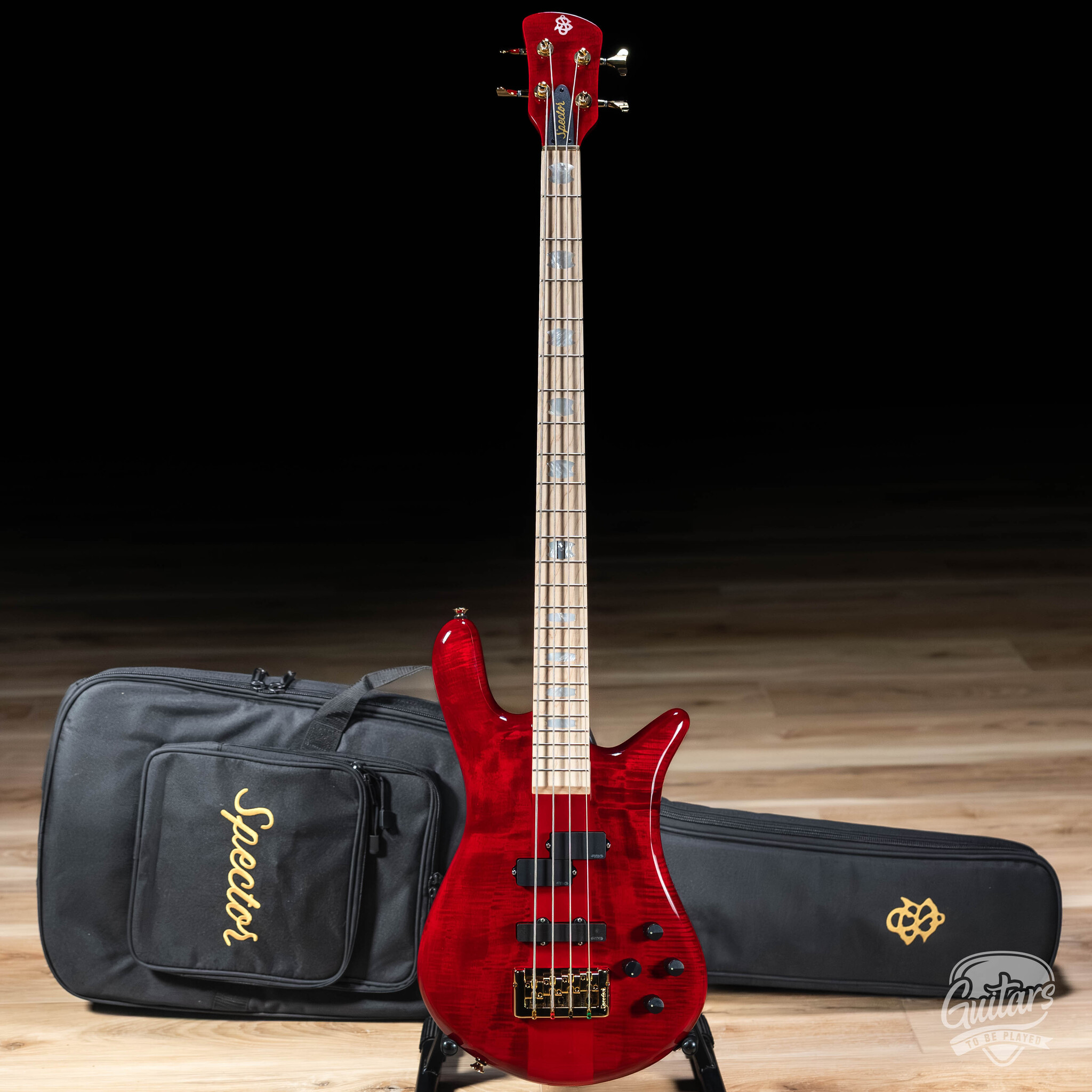 Spector Euro 4 LX Maple Fingberboard Bass Guitar – Black Cherry