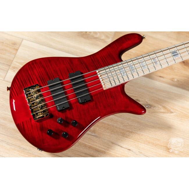 Spector Euro 5 LX Maple Fingberboard 5-String Bass – Black Cherry Gloss