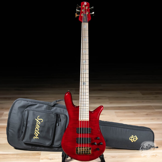 Spector Euro 5 LX Maple Fingberboard 5-String Bass – Black Cherry Gloss