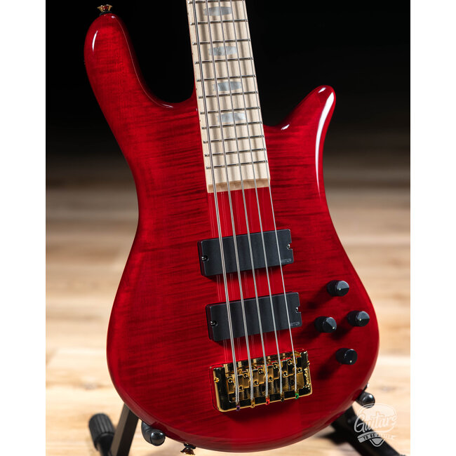 Spector Euro 5 LX Maple Fingberboard 5-String Bass – Black Cherry Gloss