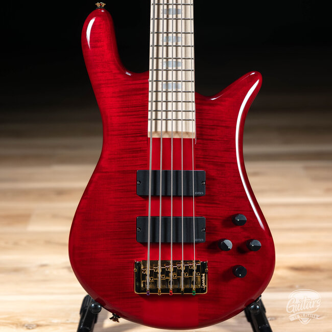 Spector Euro 5 LX Maple Fingberboard 5-String Bass – Black Cherry Gloss