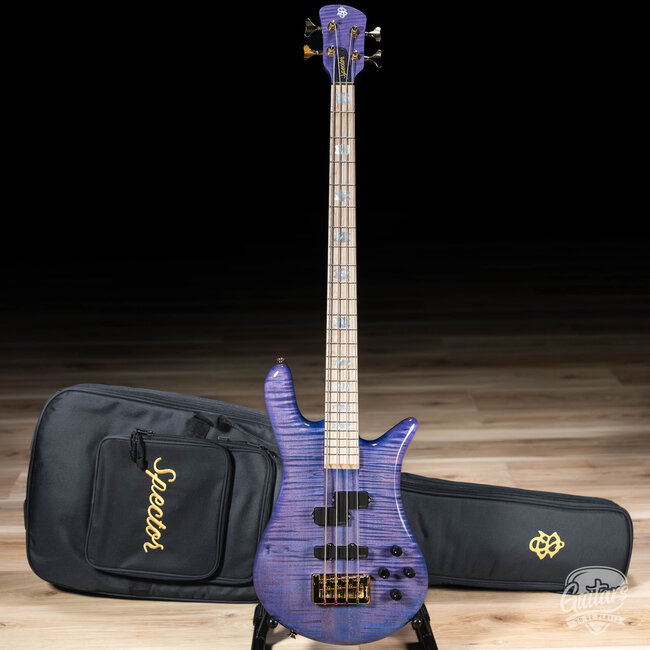 Spector Euro 4 LX Maple Fingberboard 4-String Guitar – Ultra Violet Gloss