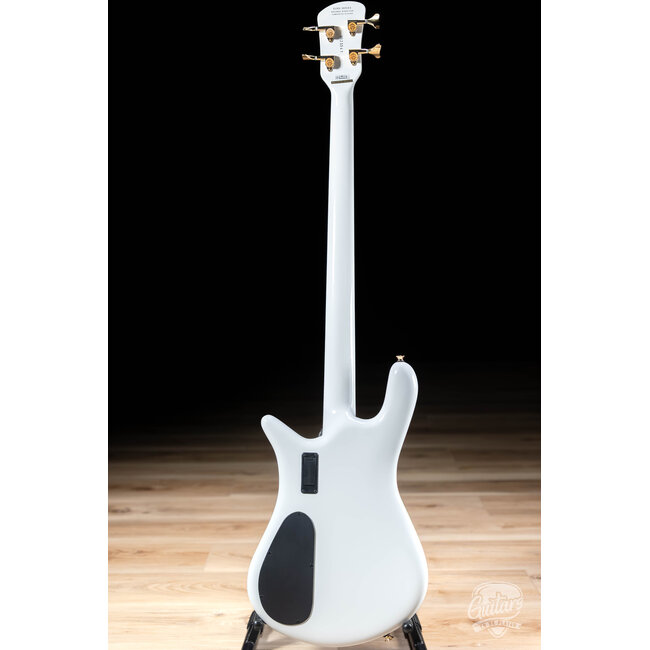 Spector Euro 4 Classic EMG Bass Guitar w/ Gold Hardware – Solid White